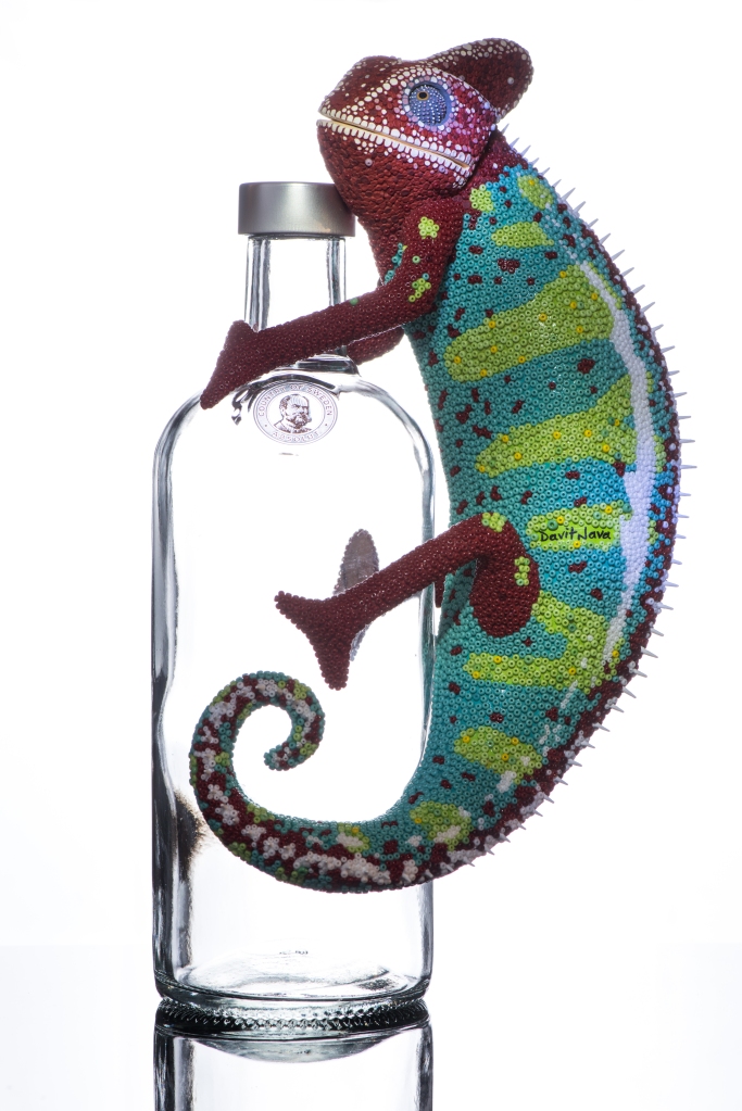 Absolut Chameleon (2016), post-use material, air hardening clay and glass beads. Photo by Eugenio Morales.